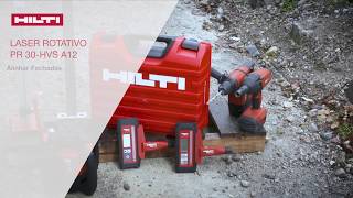 Alinhamento de fachadas  Laser Hilti PR 30 HVS A12 [upl. by Cilla]