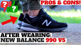 After Wearing NEW BALANCE 990 V5 Pros amp Cons Review [upl. by Hnah]