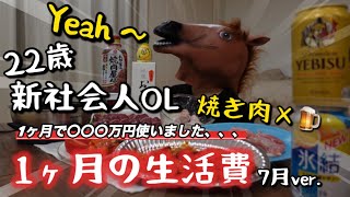 【一人暮らし】焼肉で晩酌しながらリアル出費を大公開食費光熱費節約 [upl. by Macmillan771]