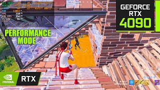 Fortnite  RTX 4090 24GB  Performance Mode  Lowest Settings [upl. by Aileen]