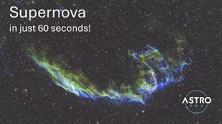 Supernova in 60 seconds  Captured with my Stellarvue SVX090T [upl. by Euqilegna423]