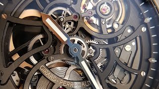 Girard Perregaux Laureato Skeleton Ceramic Ref GP000007  Blick ins Uhrwerk  movement functioning [upl. by Yenittirb]