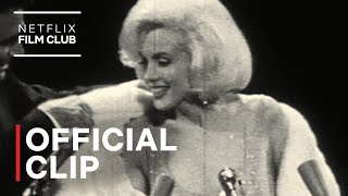 Marilyn Monroe Sings Happy Birthday Mr President to JFK  Netflix [upl. by Caassi]