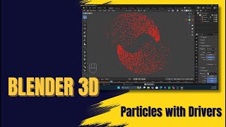 Blender 3D Modeling Moving Particles with a Driver [upl. by Lletnahc]