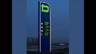 Fuel Station Price LED Screen Totem Pylon [upl. by Albert]