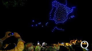 Cientos de drones en el cielo de Córdoba como colofón del Congreso Mundial de Ciudades Patrimonio [upl. by Schurman]