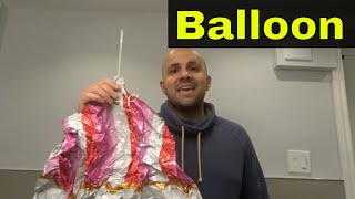 How To Inflate A Foil Balloon EasilyTutorial [upl. by Rehptsirhc]