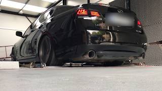 Dyno LEXUS GS 350 MG MOTORSPORT exhaust [upl. by Lemor]