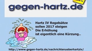 Hartz IV soll 2017 steigen  Die Erhöhung ist eigentlich eine Kürzung [upl. by Ettennil183]