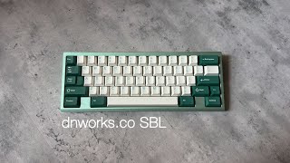 dnworksco SBL with Cherry MX Black Ultraglides sound test [upl. by Adikam]