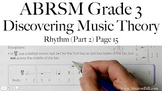 ABRSM Discovering Music Theory Grade 3 Rhythm Part 2 Page 15 with Sharon Bill [upl. by Aisile]