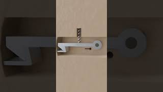 How Door Latch works  Door Latch Ideas  3 🔐 3D Animation latch doorlock short ytshorts [upl. by Aramois699]