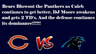 Bears Destroy the Panthers Chicago Bears vs Carolina Panthers Game Recap [upl. by Sarina931]