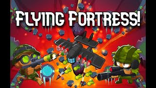 Flying Fortress Infernal CHIMPS Black Border Guide Update 382 Bloons TD6 [upl. by Deeraf]