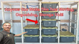 Make your Own movable Tote Storage Unit [upl. by Maleki207]