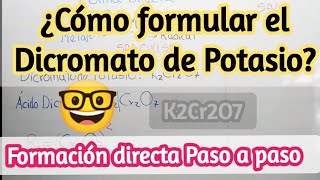 Dicromato de potasioFormulación DirectaSales Oxisales química químicainorgánica salesoxisales [upl. by Bay]