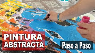 Demostración de Arte Abstracto con Pintura Acrílica  VIDA [upl. by Reichert410]