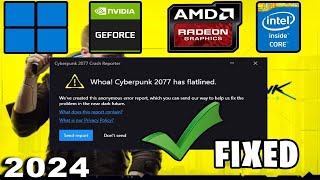 Cyberpunk 2077 Startup Crash Fix – Solve Has Flatlined Error Easily [upl. by Kan]