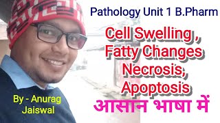 Cell swelling  Fatty change  Necrosis  Apoptosis  L4 Unit1 Pathology [upl. by Greenstein]