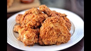 HOW TO MAKE THE BEST SOUTHERN FRIED CHICKEN  CRISPY FRIED CHICKEN RECIPE [upl. by Celtic966]