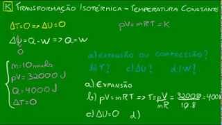 Transformação isotérmica  Temperatura constante [upl. by Ayr]