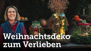 DIY Zauberhafte Weihnachtsstimmung mit 3 genialen Dekos aus Naturmaterialien u großen Flaschen ✨ [upl. by Pegasus]