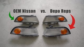 OEM Nissan Cefiro A31 Corner Lights vs Depo Reps [upl. by Nolad]