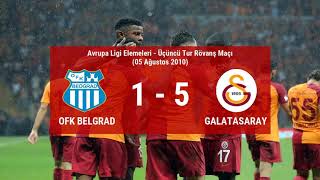 Galatasarayın En Farklı Kazandığı Avrupa Maçları [upl. by Llenwahs]