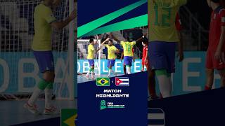 HIGHLIGHTS Brazil vs Cuba Futsal World Cup [upl. by Adnauqaj]