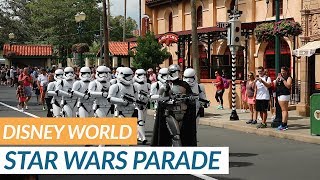 Incredible Star Wars parade at Disneys Hollywood Studios [upl. by Karolina417]