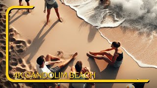 4K Walking Tour of Candolim Town  Best Goa Beaches  4K Walking Tour [upl. by Babbie]