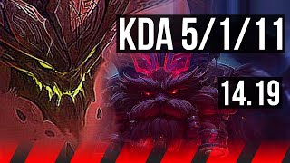 MALPHITE vs ORNN TOP  5111  EUW Master  1419 [upl. by Gerianne]