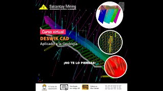 Invitacion al Curso de Deswik CAD aplicado a Geología [upl. by Gastineau570]