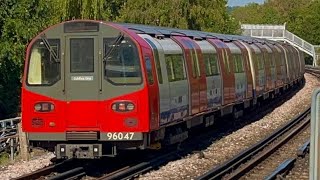 London Underground Trains at Canons Park tube Station 07092023 [upl. by Alket]