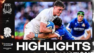 HIGHLIGHTS  🇮🇹 ITALY V ENGLAND 🏴󠁧󠁢󠁥󠁮󠁧󠁿  2024 GUINNESS MENS SIX NATIONS [upl. by Mudenihc]