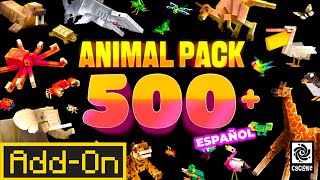 ESTE ADDON NOS AGREGA MAS DE 500 ANIMALES Y BIOMAS DENTRO DE MINECRAFT [upl. by Nevyar]