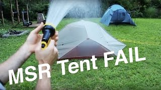 MSR FreeLite 3 Lightweight Tent Setup amp FULL RAIN TEST [upl. by Alamap]