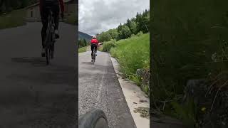 Riding behind a WT pro from Team Cofidis at the Bormio 2000 climb [upl. by Cod174]