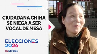 Ciudadana china SE NIEGA A SER VOCAL de mesa No entendería bien español  CHV Noticias [upl. by Leahpar]