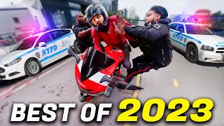 POLICE vs BIKERS  BEST OF 2023  1 HOUR [upl. by Meehyrb371]