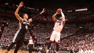 Dwyane Wades BIG 1st half in Game 7 [upl. by Idnir977]