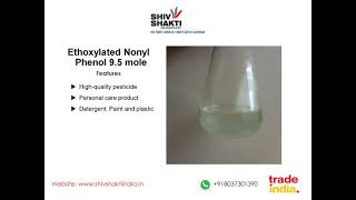 Ethoxylated Nonyl Phenol 95 mole  SHIV SHAKTI INDIA [upl. by Anaerda24]