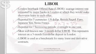 CFA Level 1 Fixed Income Eurodollars and LIBOR [upl. by Ittak]