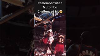 🚨🐐 27 YEARS AGO JORDAN POSTERIZES MUTOMBO shorts nba nbaplayoffs michaeljordan mutombo [upl. by Iluj]