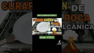 La Mejor Forma De Curar Sartén De Roca Volcánica 🌋 sartén cocina recetas cocinasaludable curar [upl. by Annamaria]