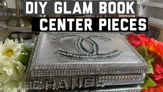 DIY glam book Center pieceschannel book coffee table book [upl. by Ynnal]