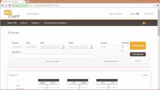 Passer une écriture simple dans EZYcount [upl. by Sateia]