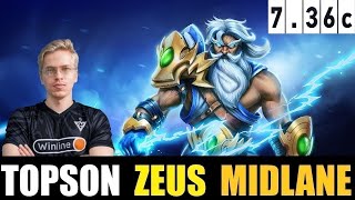 🤯TOPSON ZEUS MID 736C DOTA 2 HIGHEST MMR MATCH dota2gameplay dota2 topson [upl. by Seta]