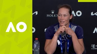 Samantha Stosur quotIm really happy to get throughquot press conference 1R  Australian Open 2021 [upl. by Asertal358]