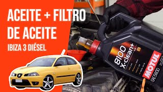 Cambio de aceite y de filtro de aceite IBIZA 3 14 TDI 🛢 [upl. by Asi999]